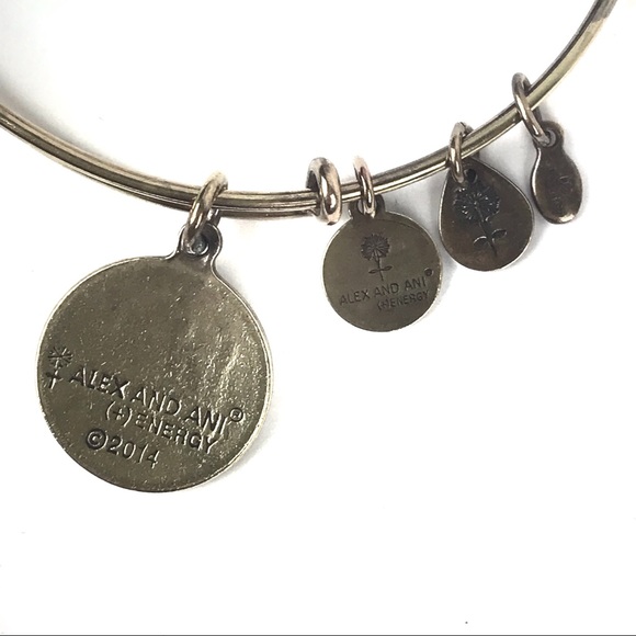 Alex & Ani Love Bracelet 2014 Gold-Tone - Picture 7 of 7